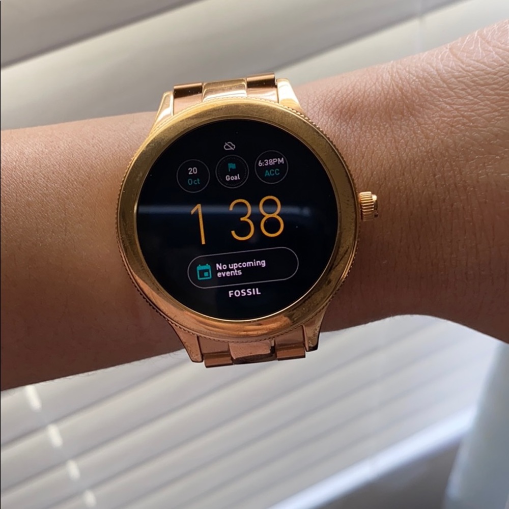 Rose Gold fossil watch